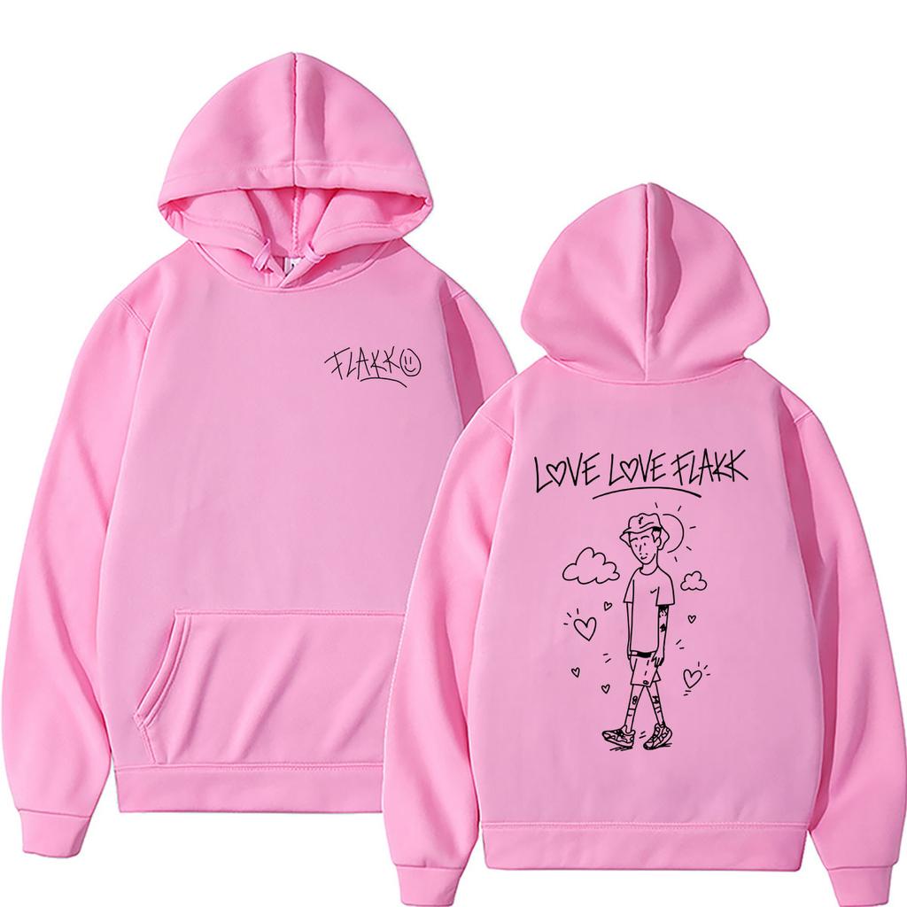 Hot Sale Rapper Rels B Love Love Flakk Merch Hoodie Unisex Hip Hop Fashion Oversized Streetwear Casual Vintage Hoodies