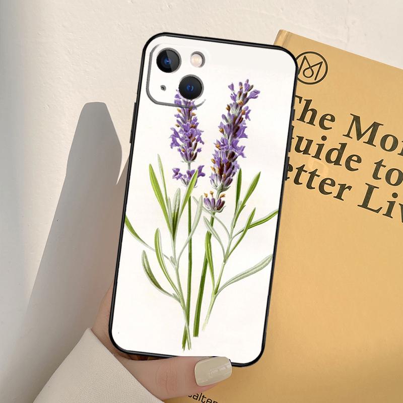Lavendel Lila Blume Handyhülle Für iPhone 17 16 15 14 13 12 11 Pro Max mini XR 16e 15 16 Plus 17 Air Vollabdeckung