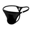 Ice Silk G-String Men Sexy Bulge Pouch Underwear Seamless Panties Soft Lingerie T-Back Thongs Underpants Low Rise Bikini Trunks