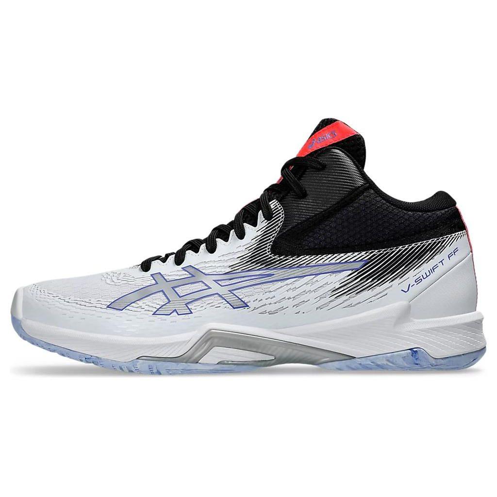 Asics V-Swift FF MT 4 Synthetic Leather Comfortable Versatile Durable Mid-Top Lifestyle Casual Shoes Unisex Casual Shoes Black Silver 1053A065-100