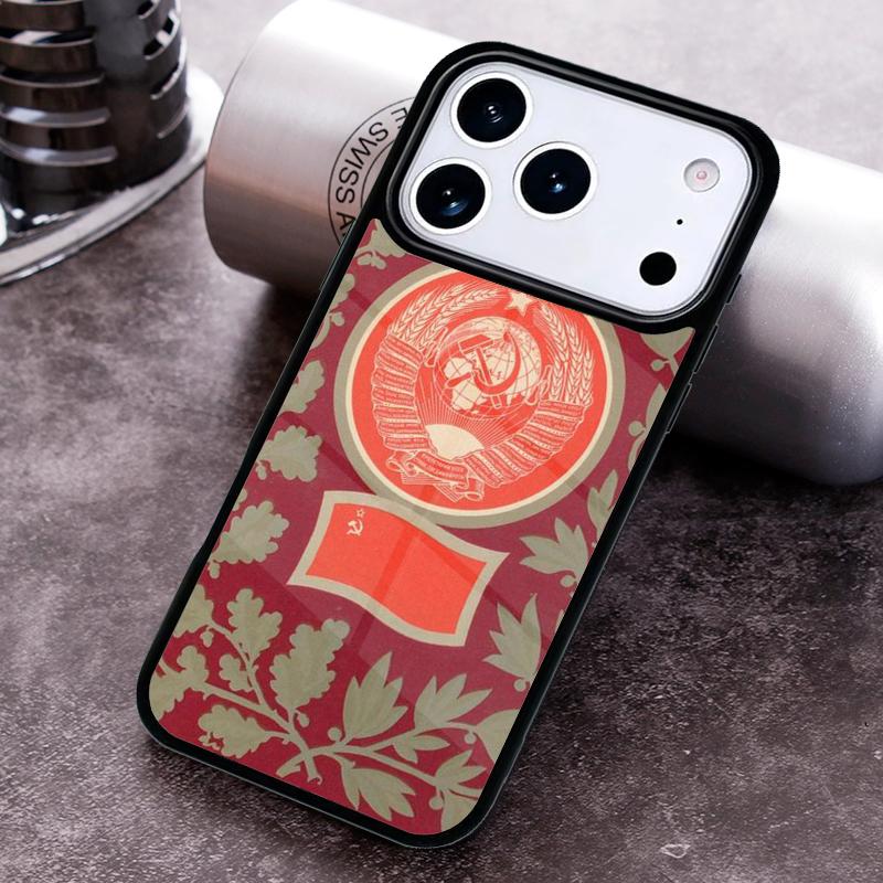 Vintage USSR CCCP Phone Case For iPhone 17,16e,15,14,13,12,11,Mini,Pro,MAX soft Silicone Cover