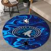 Minnesota Logo Round Rug for Livingroom,Bedroom, Palyroom, Chair Rug, Area Rug, Circle Carpet, Large Size Fan Christmas Gift