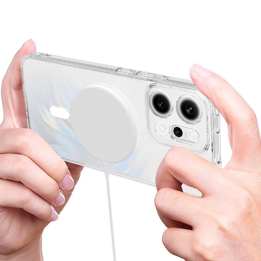 Transparent Magnetic Acrylic Anti-Scratch Case for OPPO Reno 14 Pro 5G International