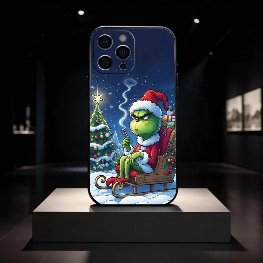 C-Christmas G-Green M-Monsters Phone Case Silicone Soft For IPhone 17 16 15 14 13 12 11 X XR Plus Pro Max Plus