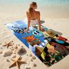1Pc Bunny Friends Adventure Beach Towel Microfiber Beach Towel Thin Absorbent For Beach Swimming Yoga Bath Sports 0917291