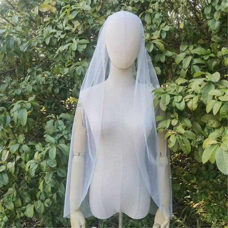 Gothicism Styles Veil Black Meshes Unique Veil Halloween Vintage Bridal Veil for Wedding Ceremonies