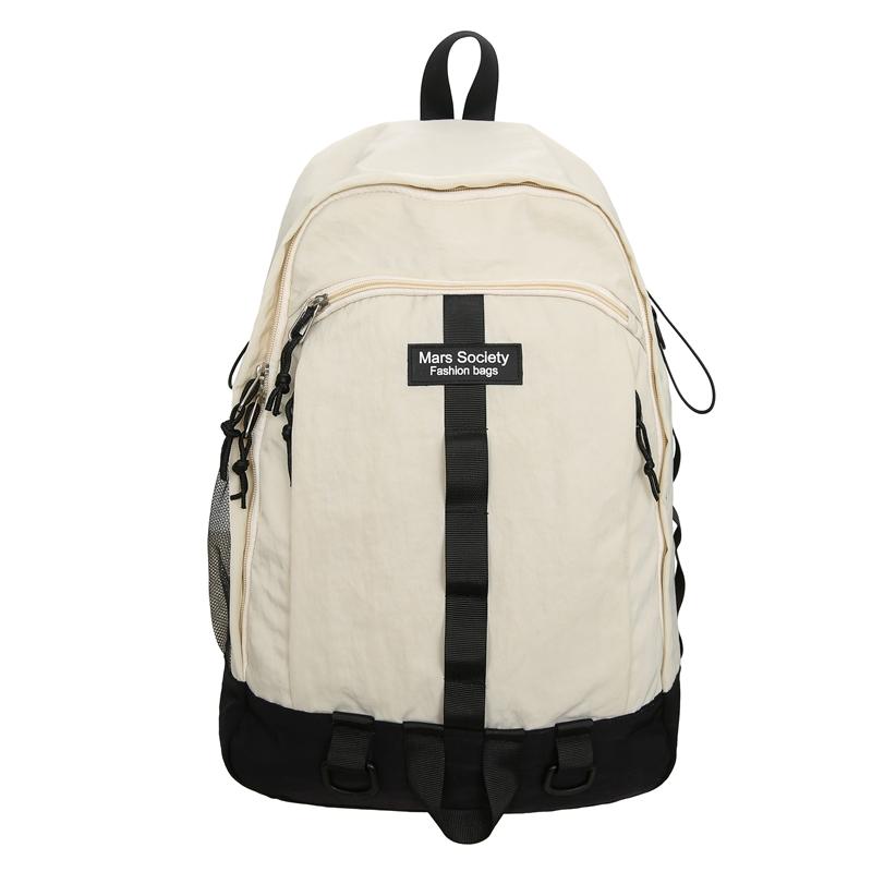 Damen Rucksack mit großem Fassungsvermögen Studentenschulranzen Herren Colorblock-Rucksack