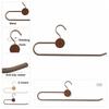 Metal Pants Hanger Rotating Hook Door Hanging Rack New Clothes Storage Rack  Closet Organization