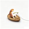 1Pcs High Quality Resin Durable Fish Tank Decor Marine Theme Creative Cat Fishing Boat Aquarium Ornament