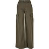 Urban Classics Womens/Ladies Twill High Waist Wide Leg Cargo Trousers