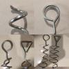 4Pcs Tent Stake Anchors Trampoline Ground Stake Tie Down Spirals Ground Anchors Stake With Strap For Trampolines Swings