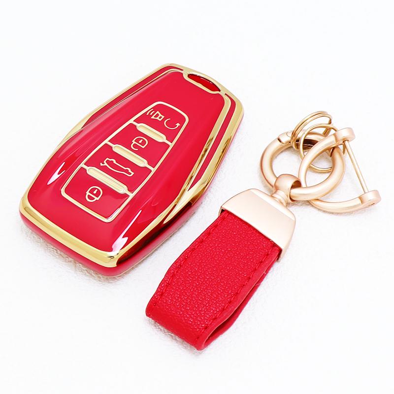 Tpu Car Key Case Cover Auto Shell Fob For Geely Coolray - Atlas Boyue Nl3 Emgrand X7 Ex7 Suv Gt Gc9 Borui