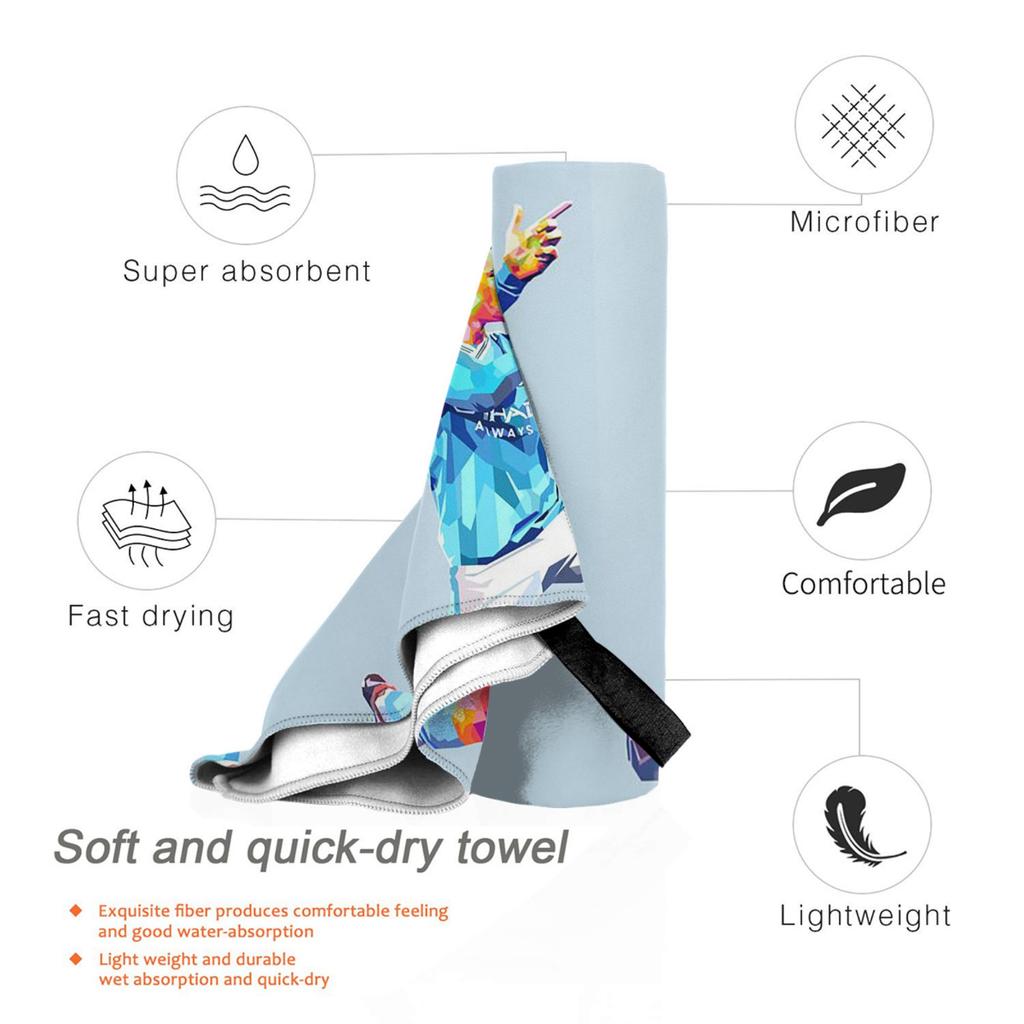 Phil Foden Printing Beach Towel Soft Microfiber Quick Dry Absorbent Quick Towels For Bath