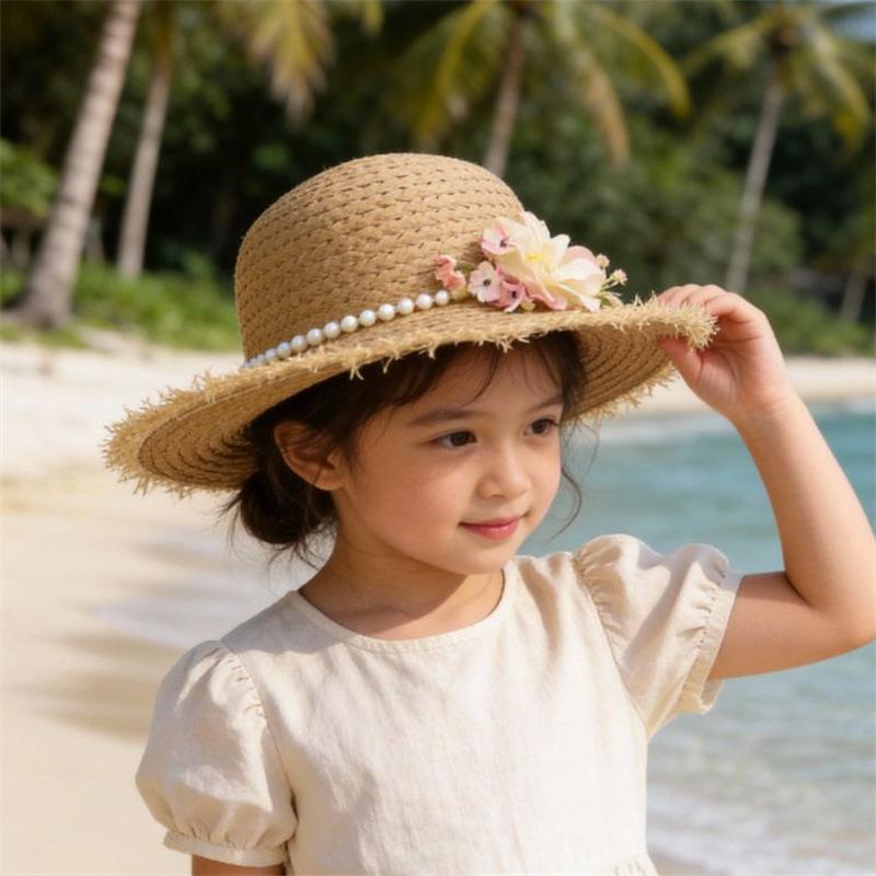 New sun hat women's sun hat straw hat summer girls beach hat children's hat
