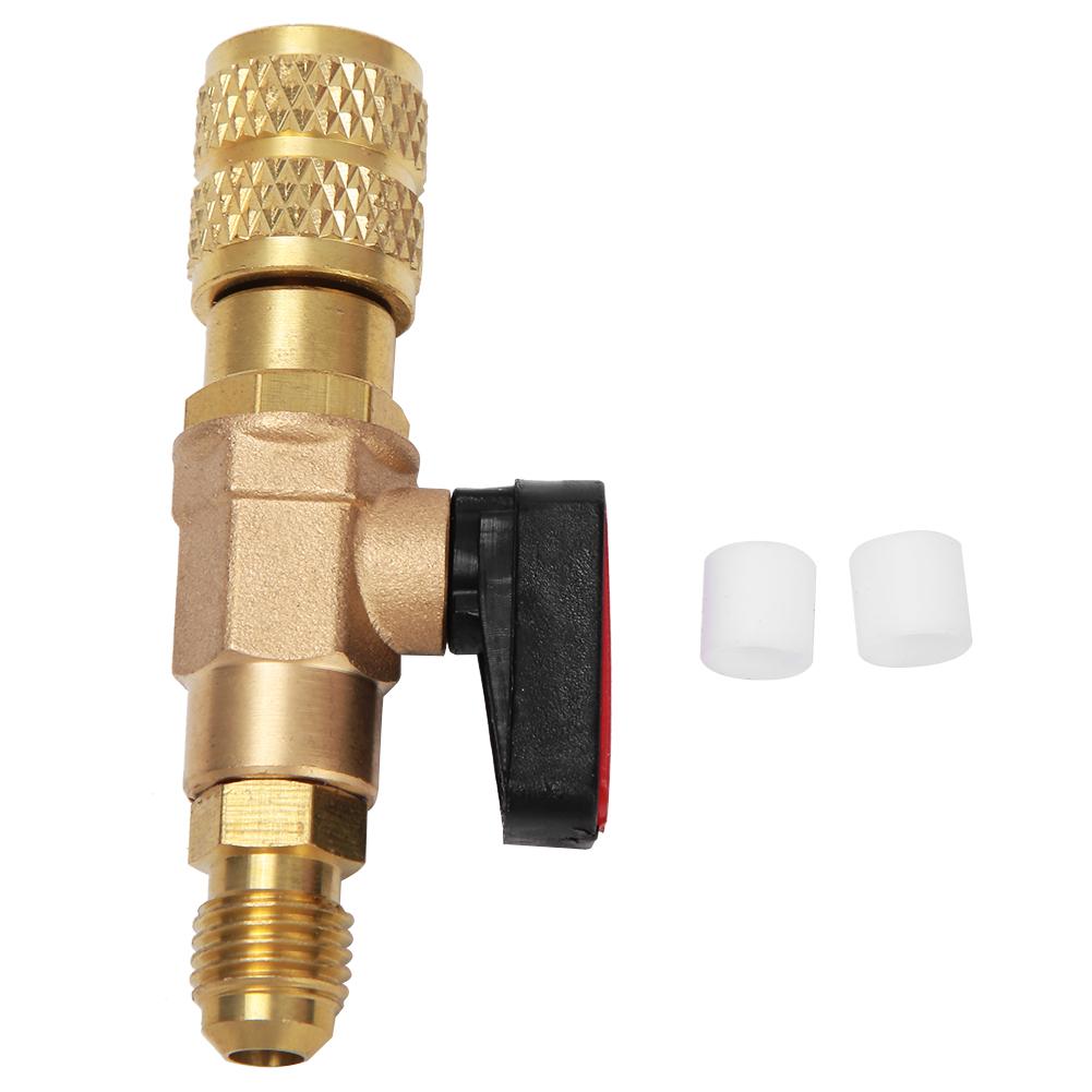 

Brass R410 Refrigeration Ball Valve Adapter 45BAR Refrigerant Ball Valve Connector G14 G516