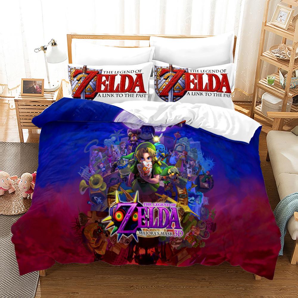 3D Digital Printing Three-Piece Quilt Cover Bedding The Legend Of Zelda