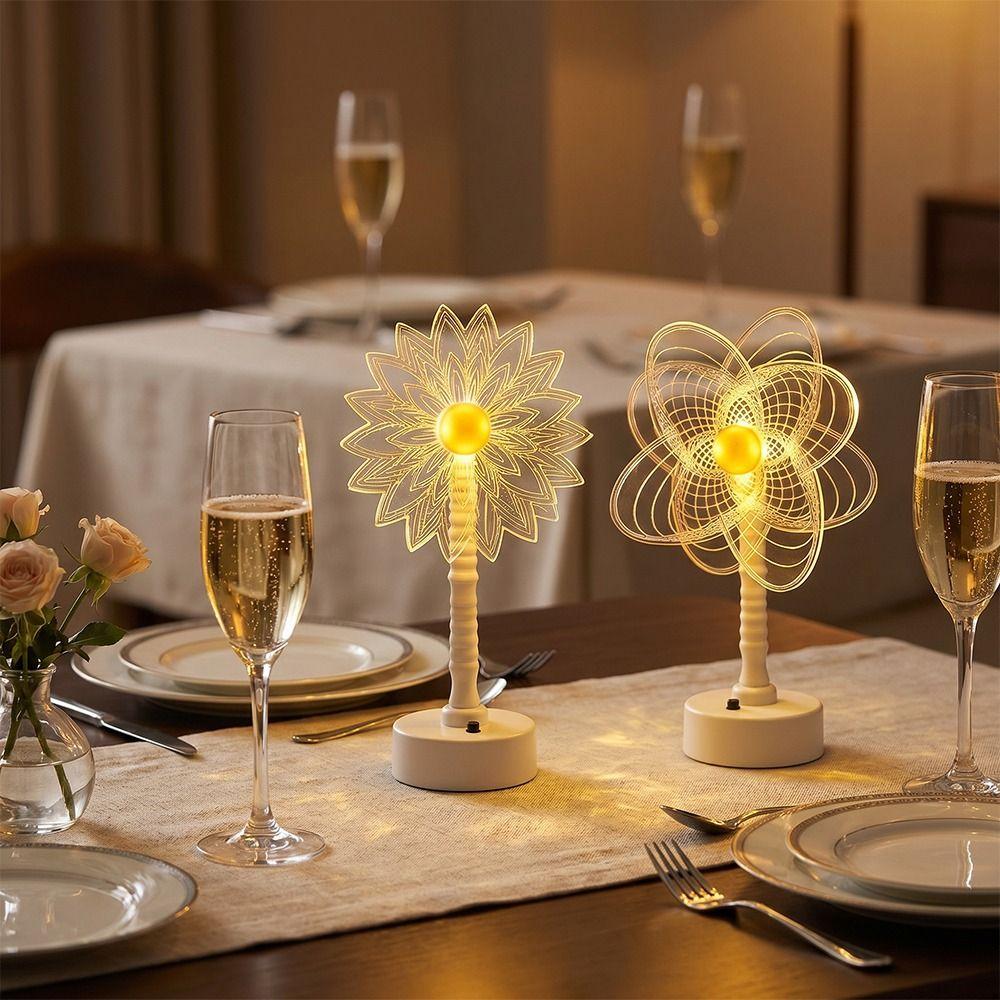 Minimalist Design Retro Gold Table Lamp Soft Ambient Lighting LED Night Lights Home Decor