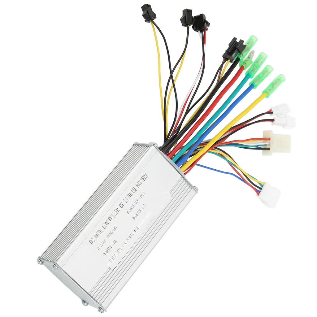 Electric Cycle Brushless Square Wave Controller with Lamp Wire for 36V 48V 500W Motors Modified
