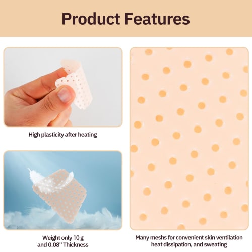 Ziimaikery Thermoplastic Nose Splint, Trapezoid Nose Brace Splint, External Nose Support Protector for Nose Brace Fracture, Rhinoplasty Septoplasty, E