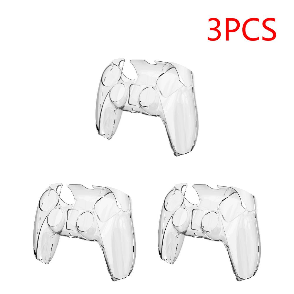 Clear Cover Case Protector Skin for PS5 Controller Transparent PC Cover Skin for PlayStation 5 Controller Accessories