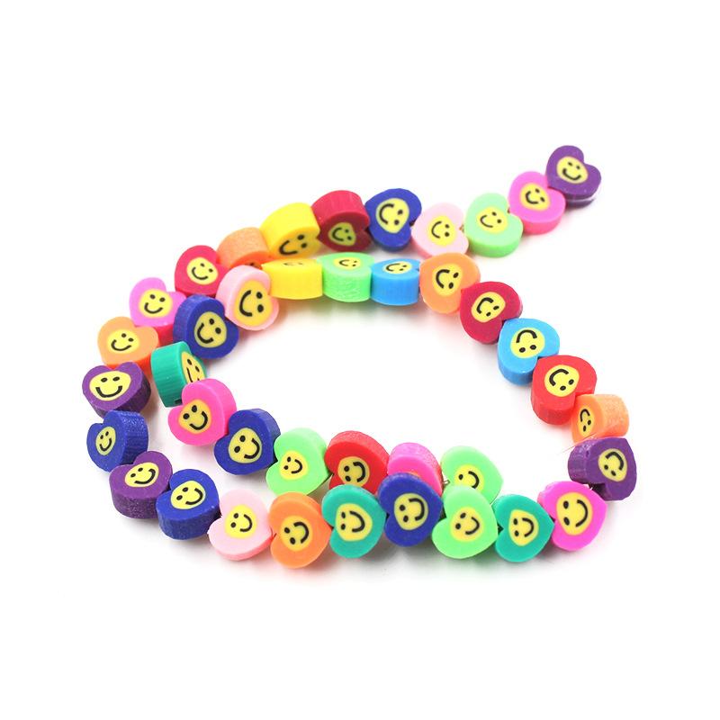 Soft Pottery Beads Beaded Handmade Materials Diy Jewelry Accessories Mobile Phone Chain Bead Separation Mixed Color Soft Pottery Loose Beads