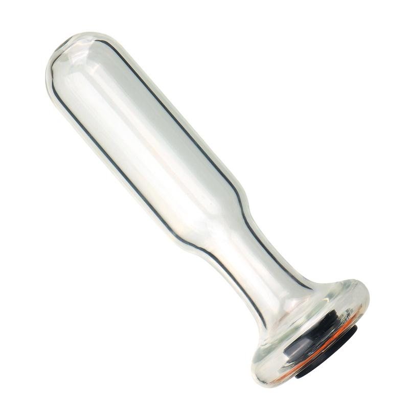 Hohles Spekulum Glas Anal Butt Plug Kristall Kleiner Riesiger Anal Plug Dildo mit Stopper Expander Tunnel Transparenter Anus Sex