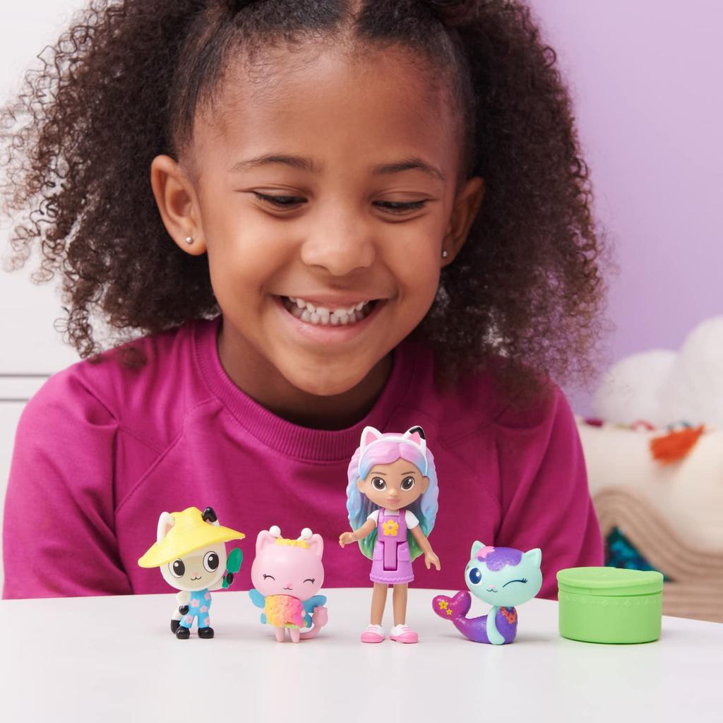 Friends Figure Set with Rainbow Gabby Doll, 3 Toy Figures and Surprise Accessory Kids Toys for Ages 3 and Up