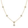 STKN47 Waterproof Four-leaf Clover Pendant Gold-plated Necklace Dainty 304 Stainless Steel Jewelry for Women
