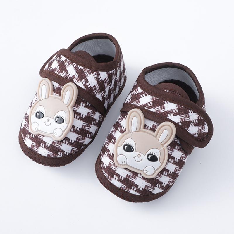 Детская обувь Клетчатая обувь для малышей с узором кролика 12 — фото 4