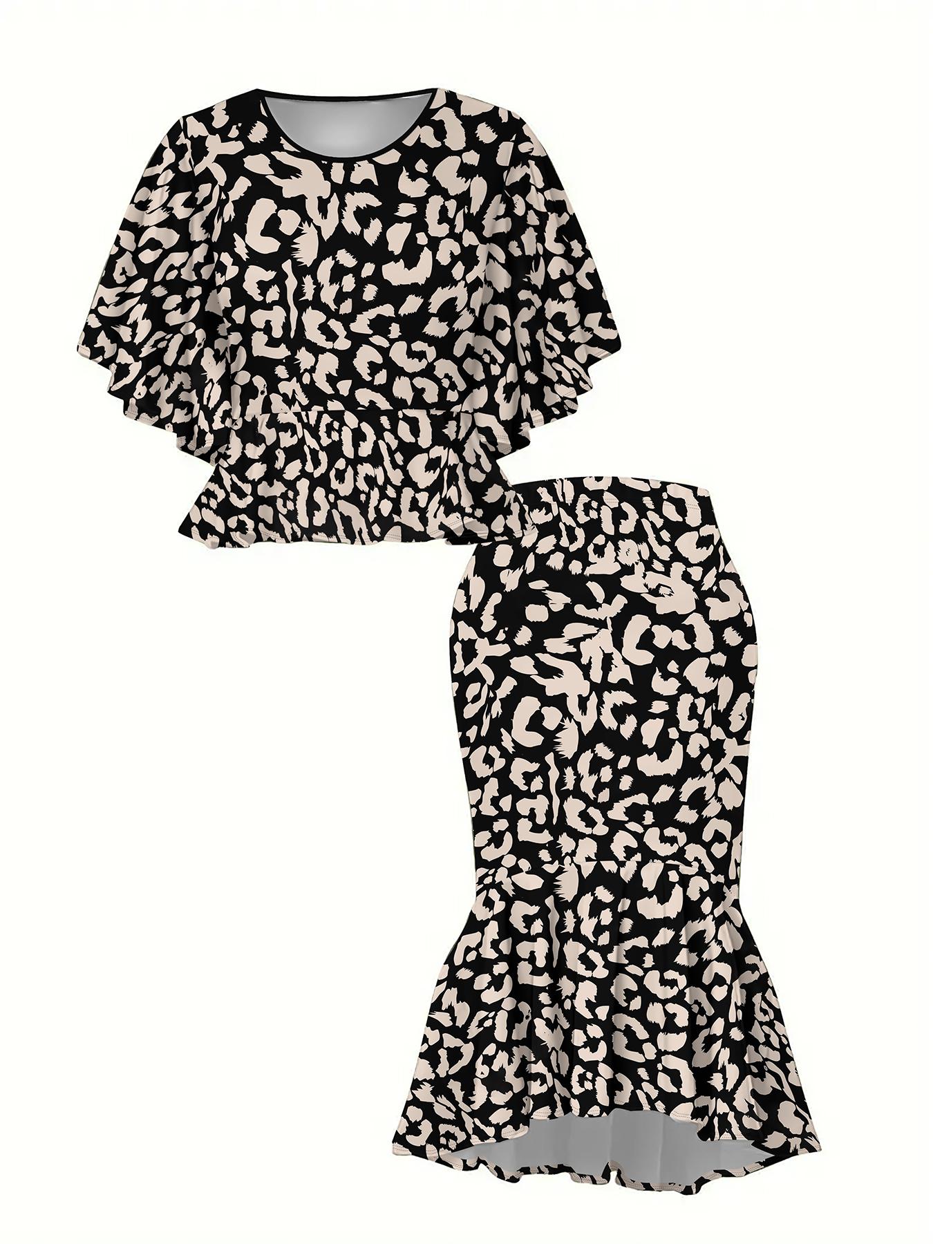 

3D Printed Classical Totem Women s Print, Fashionable Large-sized, Elegant, Versatile for All Seasons. T-shirt, Skirt and Set, Fashionable Style 1XL чорний