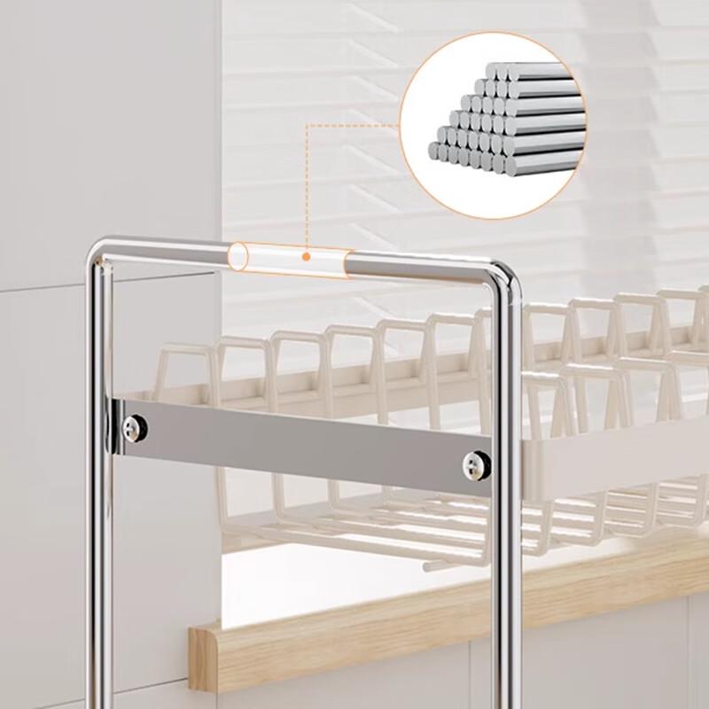 2-Tier Carbon Steel Dish Drying Rack