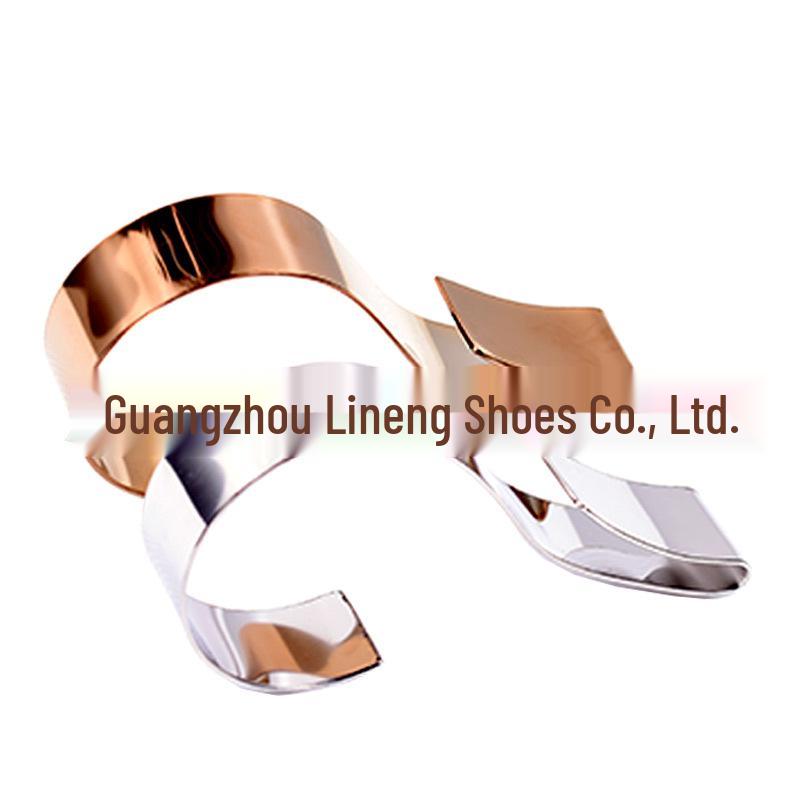 High-Grade Stainless Steel Belt Buckle Display Stand for Leather Goods Store Mirror Polished Stainless Steel
