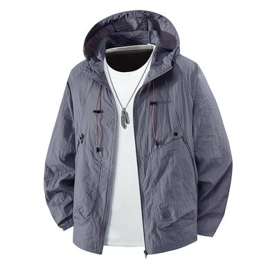 Ice Silk Sun Protection Clothing for Men In Summer, Ultra-thin and Breathable Outdoor Sports Clothing, Skin Clothing, Men's Sun Protection Clothing