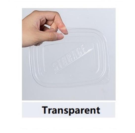 Six 709-milliliter Rectangular Plastic Food Containers with Colorful LIDS, Lunch Boxes, Suitable for Storing Fruits and Food