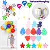10pcs Cute Plastic Balloon Weights Bright Color Colorful Gravity Blocks Reusable Anti-floating Balloon Hanging Party Supplies