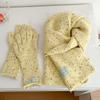 Womens Winter Wool Blend Knitted Beaded Scarf Gloves Set Casual Chic Accessory In Multiple Colors