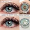FUNSACHY 1 Pair Korean Lenses Colored Contact Lenses for Eyes Natural Round Black Brown Lens Beautiful Pupil Color Eye Contacts