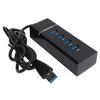 USB 2.0 Hub 4 Port 480Mbps USB Docking Station with LED Indicator for Windows for Linux for OS X