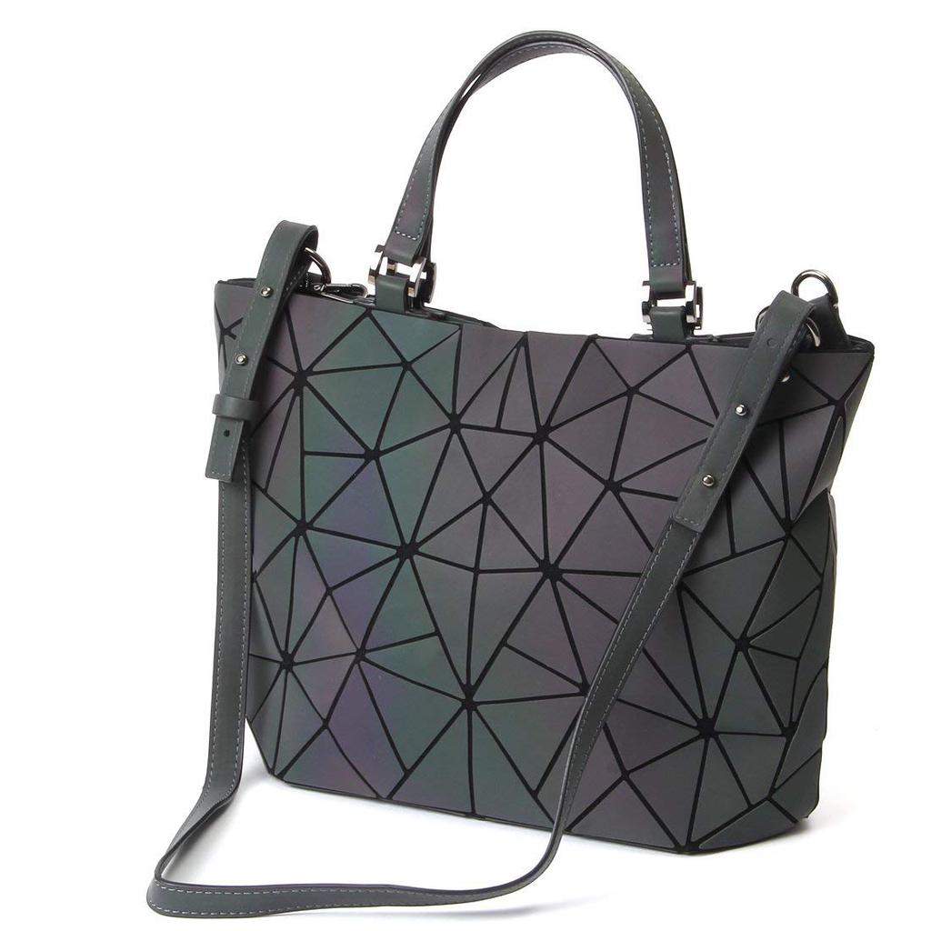 Buy Women Geometric Luminous Handbags Shard Lattice Eco-Friendly