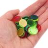 100/200pcs 19cm Gambling Chips Bingo Markers Bulk Plastic Poker Chips Table Game Props Accessories Solid Color / Transparent TMZ