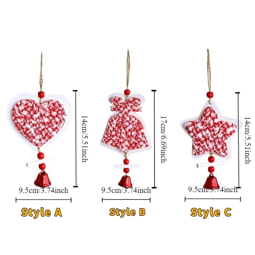 Wood Xmas Tree Star Ornaments Decorative Christmas Hanging Pendants  Outdoor Decor