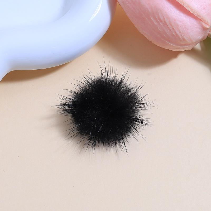Colorful Mink Hair Ball Handmade DIY Jewelry Versatile Hairpin Accessories
