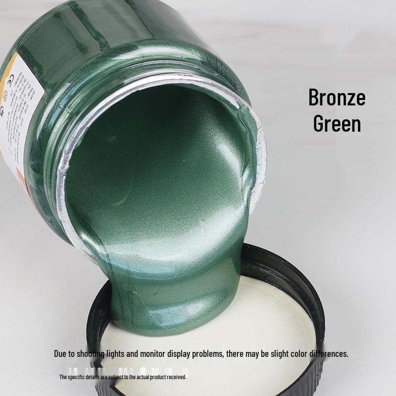 300ml Metallic Perlmutt Gold & Silber Acrylfarbe für Wand- und Handbemalung