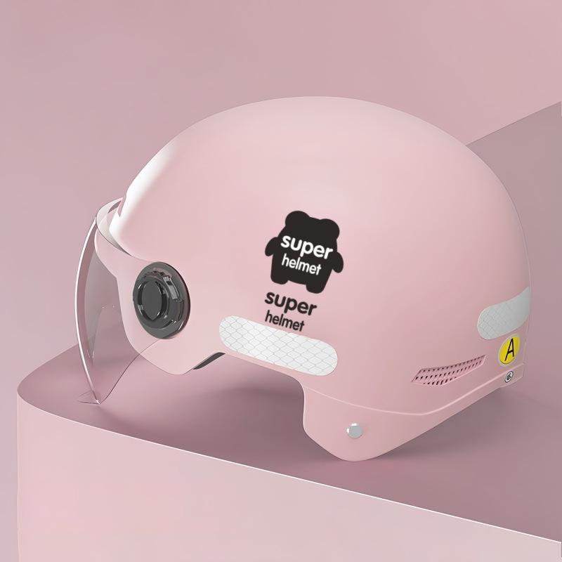 1 Piece Summer Woman Electric Motor Car Scooter Bike Open Face Half Helmet Men Motorcycle Helmet Anti Safety Hat Bicycle Cap