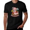 Cute & Funny Snaxolotl Adorable Snacking Axolotl T-Shirt Blanks Boys Animal Print Funny T Shirts for Men