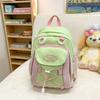 Colored Middle School Student Schoolbag Women's Campus Backpack Large Capacity Travel Backpack