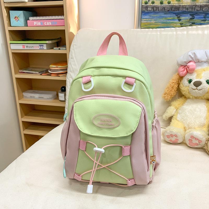 Colored Middle School Student Schoolbag Women's Campus Backpack Large Capacity Travel Backpack