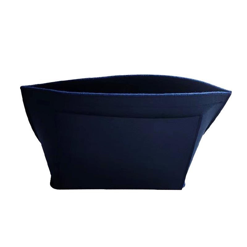 Large Capacity Thickened Felt Cosmetic Bag with Compartments - Customizable Medium Size Dumpling Bag