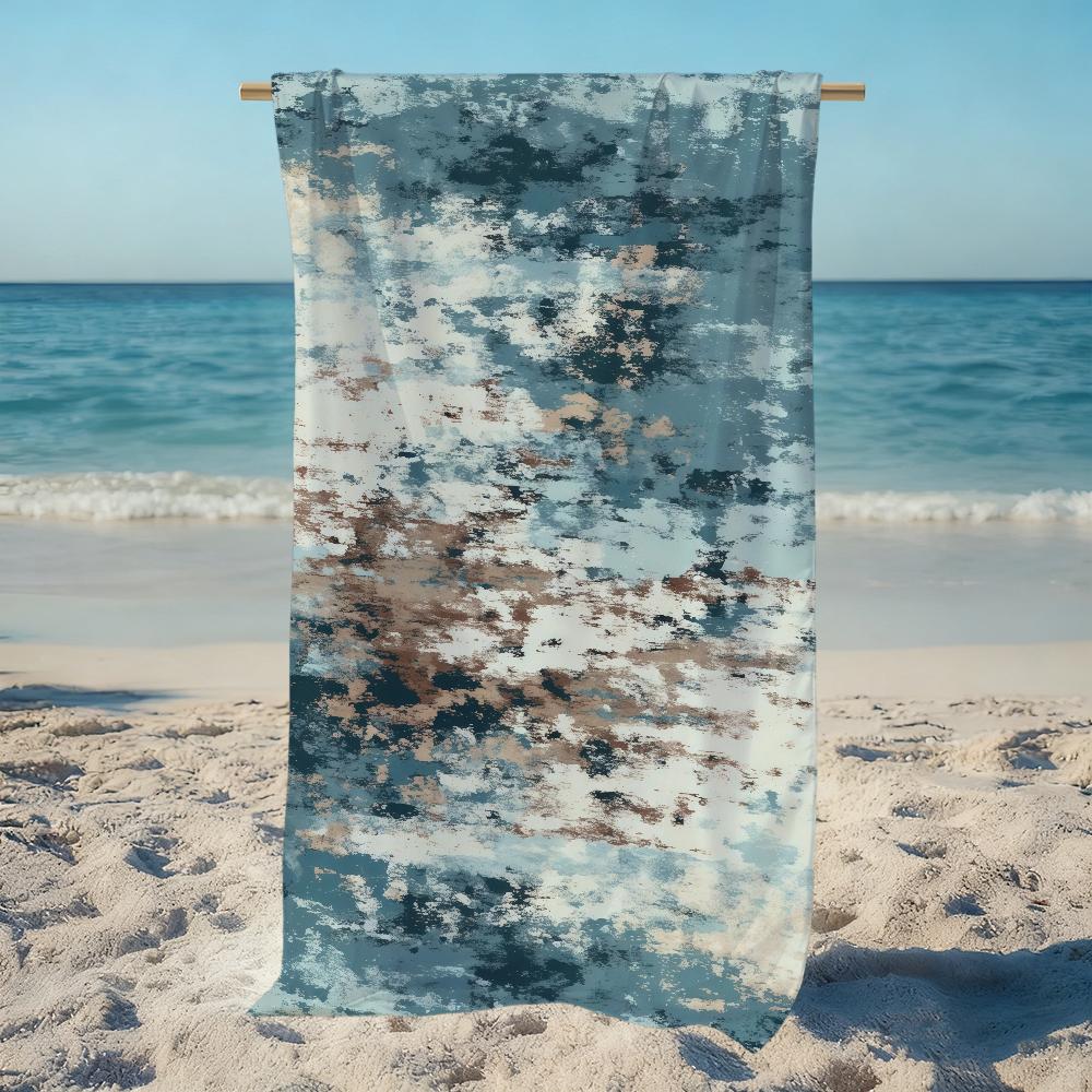 Carpet Texture ART Towel Large Quick-Drying Microfiber soft Beach Towel for Travel Fitness Sauna Bathing Camping