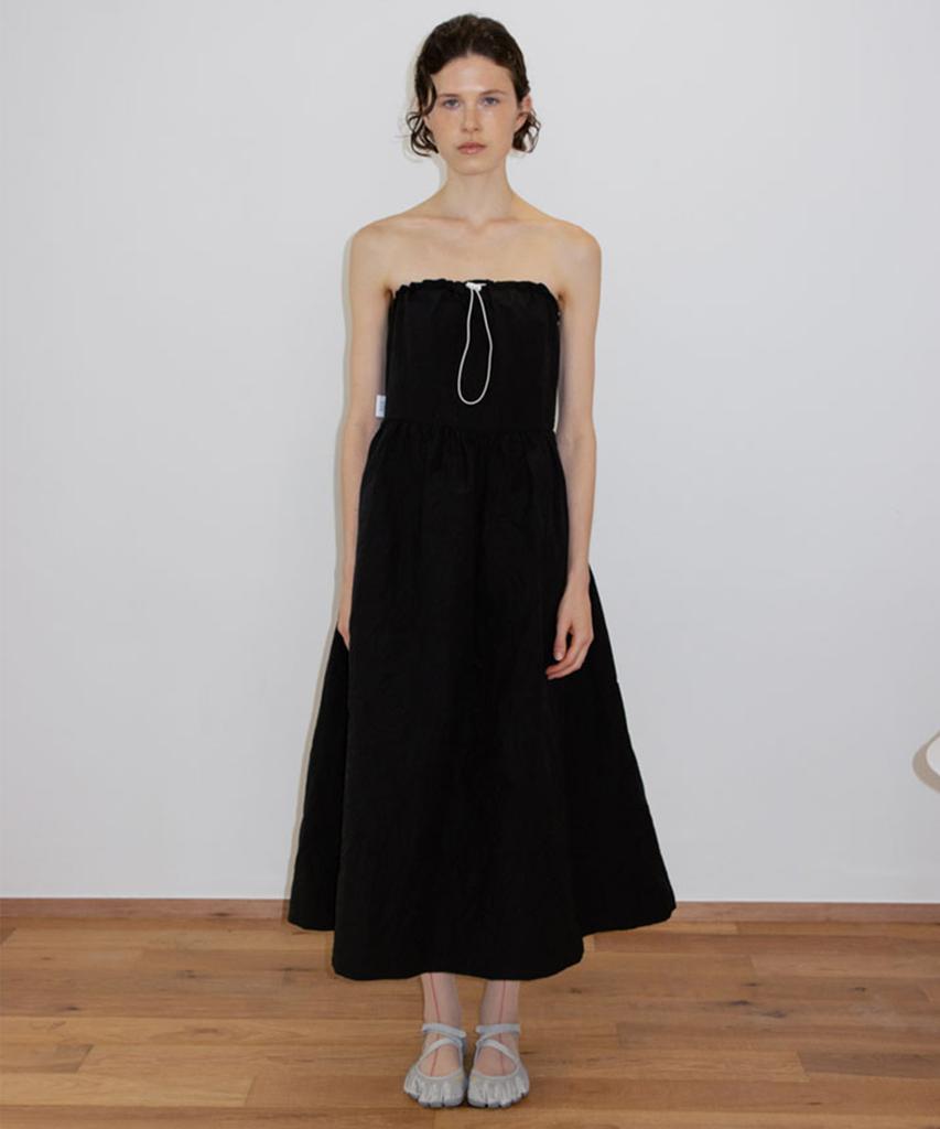 Susumu Recycled Strapless Dress - Black